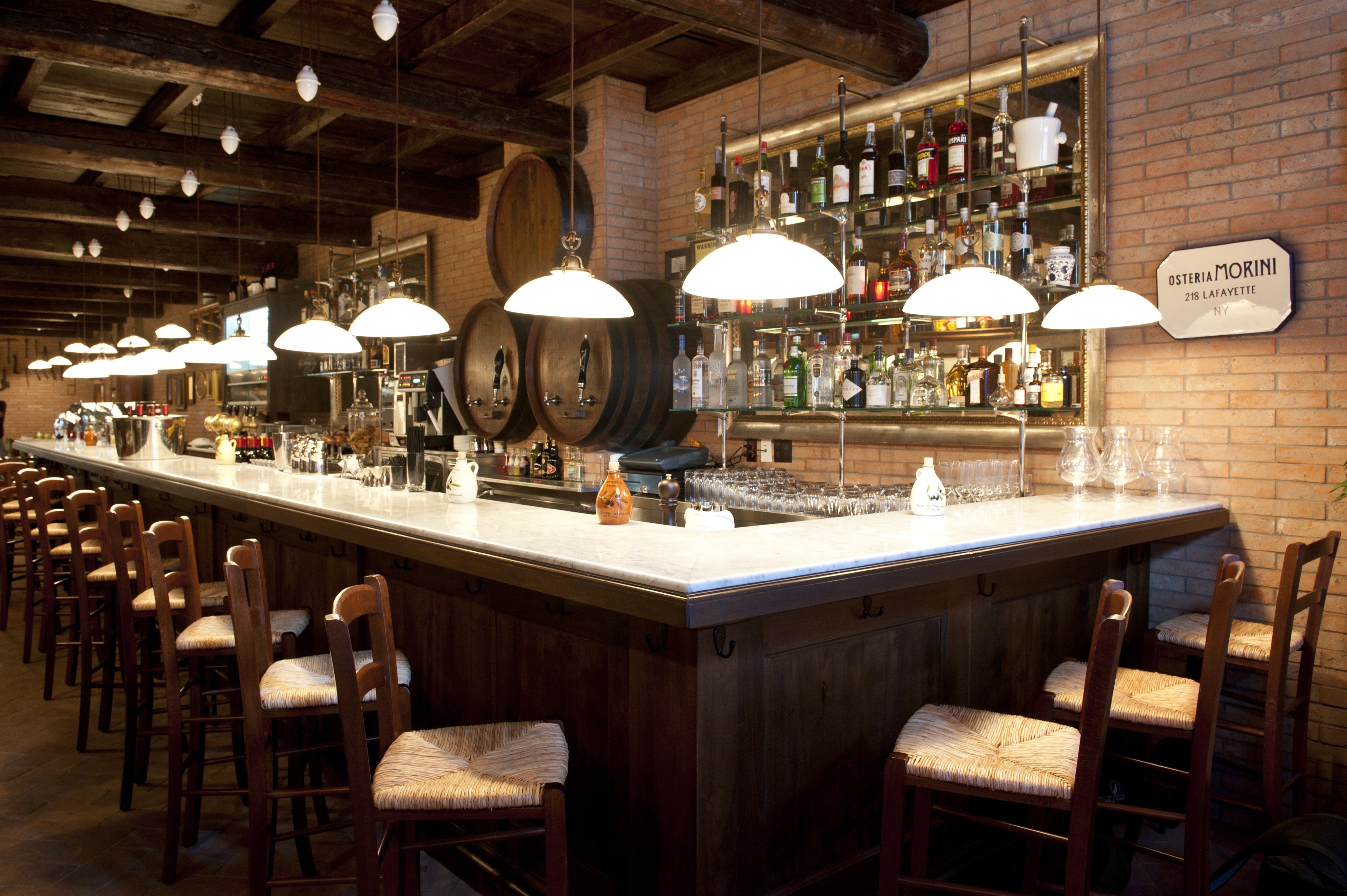 NYC - Osteria Morini- Italian -Interior - Bar