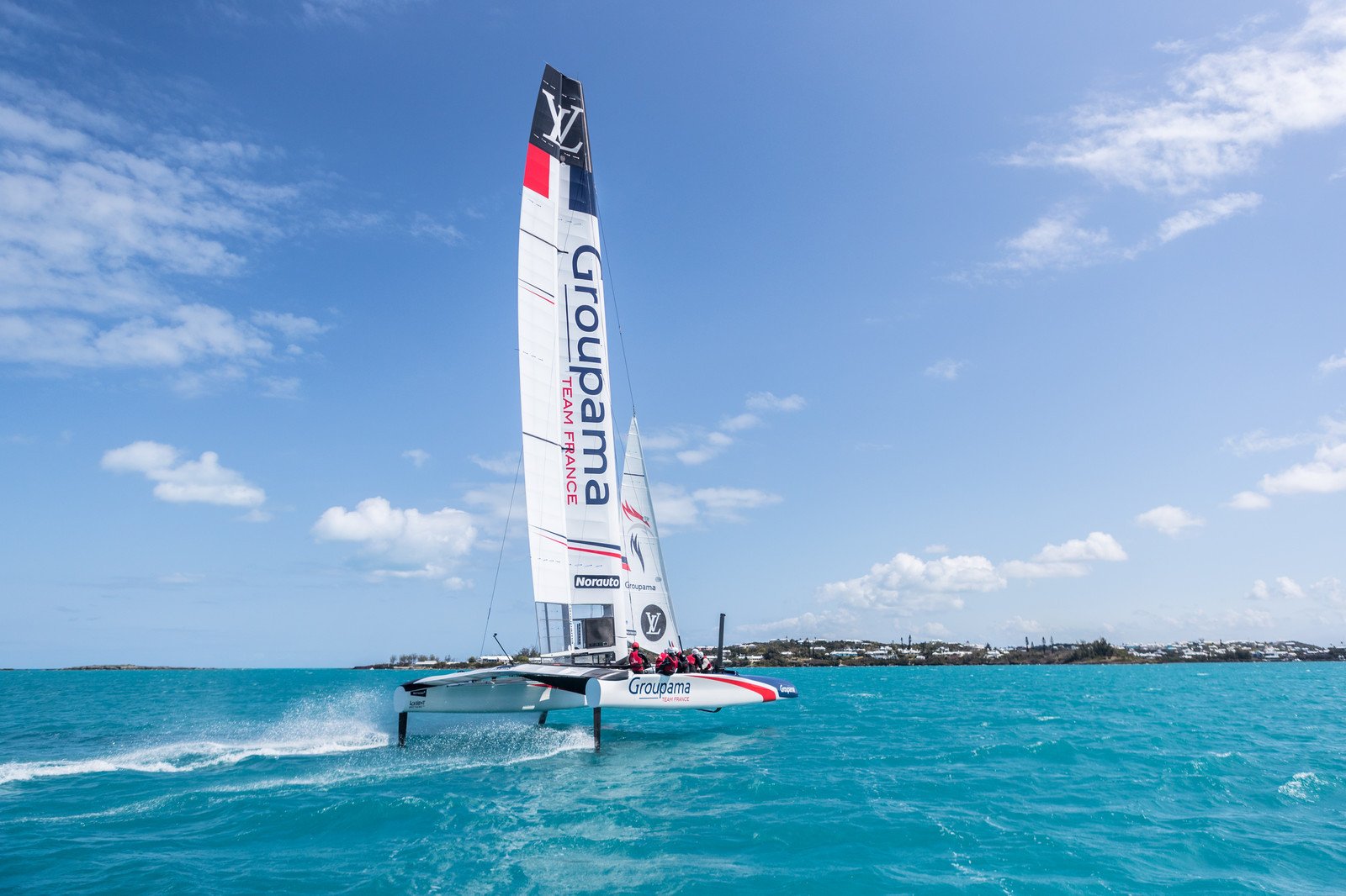 22/03/2017 - Hamilton (BMU) - 35th America's Cup Bermuda 2017 - Groupama Team France sailing their America's Cup Class (ACC) boat